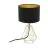 Eglo Lampada Da Tavolo Carlton 2 Acciaio Oro Nero | IP20 - Adatto per 1x E14 