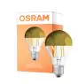 Osram Classic LED E27 Pera Filamento Mirror Oro 6.5W 650lm - 827 Bianco Molto Caldo | Sostitutiva 50W