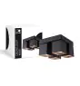 D'Lite Luce da soffitto Kubo Nero Inclinabile e Ruotabile | IP20 - Adatto per 4x GU10