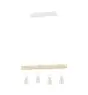 Eglo Luce Pendente Townshend Acciaio Bianca Legna | IP20 - Adatto per 4x E27 