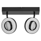 Ledvance LED Decor Faretti Saturn Plastica Nero 21W 440lm - 830-842-865 CCT