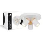 D'Lite Luce da soffitto Beitem Ghiaccio Bianca FSC Legna | Adatto Per 3x GU10