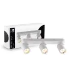 D'Lite Soffitto Faretti Clio Bianca Inclinabile| Adatto per 3x GU10