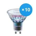 Confezione Multipack 10x Philips MASTER LED Spot ExpertColor GU10 PAR16 5.5W 400lm 36D - 940 Bianco Freddo | Miglior resa cromatica - Dimmerabile - Sostitutiva 50W
