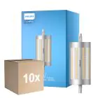 Confezione Multipack 10x Philips Corepro LED Lineair R7s 118mm 17.5W 2460lm - 830 Luce Calda | Dimmerabile - Sostitutiva 150W