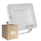 Confezione Multipack 8x Ledvance Proiettore LED Compatto Bianca 50W 4500lm 100D - 830 Luce Calda | IP65 - Simmetrico 