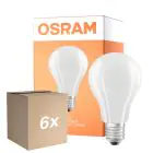 Confezione Multipack 6x Osram LED Lamps E27 Pera Filamento Ghiaccio 11.6W 2452lm - 827 Bianco Molto Caldo | Sostitutiva 150W
