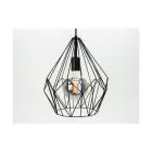 Eglo Luce Pendente Carlton Acciaio Nero | IP20 - Adatto per 1x E27 